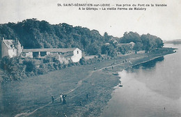 44)     SAINT SEBATIEN Sur LOIRE - Vue Prise Du Pont De La Vendée à La Gibraye - La Vieille Ferme De Malabry - Saint-Sébastien-sur-Loire