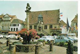 Delcampe - Molsheim La Place De L'Hôtel De Ville Voitures 2 CV Citroën - Molsheim