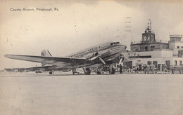 CPA - Douglas DC 3 - Compagnie Pennsylvania Central - Aéroport De County Pittsburgh ( Pennsylvanie ) - 1946-....: Modern Era