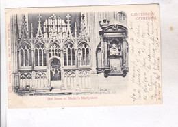 CPA  CANTERBURY CATHEDRAL       En 1901! (voir Timbre ) - Canterbury