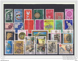 REPUBBLICA:  1956/1983  IDEA  EUROPEA  -  LOTTO  25  VAL. TUTTI  DIVERSI  US. -  SASS. VARI - Collections