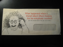 MENLO PARK Albert Einstein Physics Physique Science Telephone Phone Meter Mail Cancel Cover USA - Albert Einstein