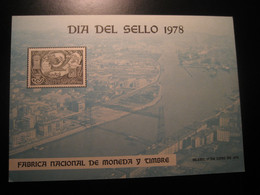 BILBAO Vizcaya 1978 Exfilna Bridge Portugalete River Big Card Proof SPAIN Document - Prove & Ristampe