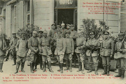 St Dié * La Guerre Dans Les Vosges * Le Général Et Les Officiers De L'état Major De La 26ème Division De Réserve * Ww1 - Saint Die