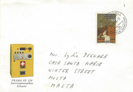 Liechtenstein 1996 Ruggell Letter Writing Marie-Thérèse Princesse De Lamballe Painter Anton Hickel Cover - Briefe U. Dokumente