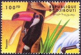 Djibouti 2000 MNH, Toucan, Birds - Cuculi, Turaco