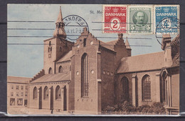 Danemark - Carte Postale De 1911 - Oblit Randers - Exp Vers Antwerpen - église - Storia Postale