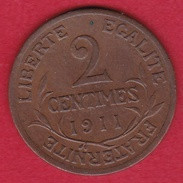 France 2 Centimes 1911 - Andere & Zonder Classificatie