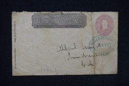 ETATS UNIS - Entier Postal Wells Et Fargo De San Francisco Pour San Francisco, Dans L'état  - L 130752 - ...-1900