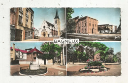 Cp, 92, BAGNEUX, Multivues, Multi Vues , église ,écoles , Puits,square ,ed. Raymon - Bagneux