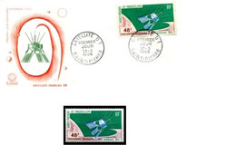 Saint Pierre Et Miquelon 1966 Satellite D1 FDC + Stamp - Nordamerika