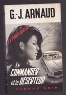 LE COMMANDER ET LE DESERTEUR De G.-J. .ARNAUD 1974 Espionnage N°1104 Fleuve Noir - Fleuve Noir