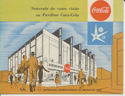 Souvenir De Votre Visite Au Pavillon COCA-COLA   à L'EXPOSITION 58 (Bruxelles). - Andere & Zonder Classificatie