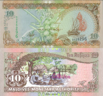 Malediven Pick-Nr: 19b Bankfrisch 1998 10 Rufiyaa - Maldives