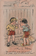 CPA Illustrateur - Roger Levasseur - Enfants Fumant Des Cigarettes - R Hamel Paris - Levasseur, Roger