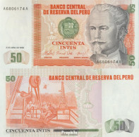 Peru Pick-Nr: 130 Bankfrisch 1985 50 Intis - Peru