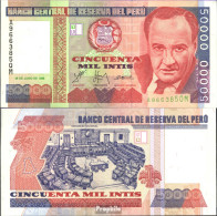 Peru Pick-Nr: 142 Bankfrisch 1988 50.000 Intis - Peru