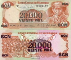 Nicaragua Pick-Nr: 147 Bankfrisch 1987 20.000 Córdobas - Nicaragua