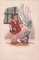 CPA Illustrateur - Gougeon - Petite Fille Et Son Nounours - G H Paris - Gougeon