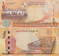 Bahrain Pick-number: 25 Uncirculated 2006 1/2 Dinar - Bahreïn