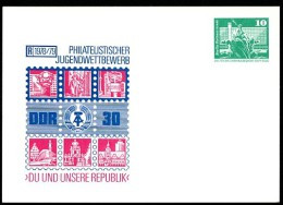 DDR PP16 C1/008a Privat-Postkarte JUGENDWETTBEWERB Suhl 1979 NGK 3,00 € - Privatpostkarten - Ungebraucht