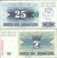 Bosnien-Herzegowina Pick-Nr: 54c Bankfrisch 1993 25.000 Dinara - Bosnie-Herzegovine