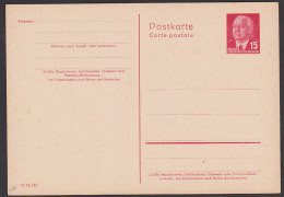 DDR Ganzsache 15 Pf. P64II Ungebraucht, Wilhelm Pieck, Allemagne Germany - Postkarten - Ungebraucht