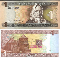 Litauen 53a Bankfrisch 1994 1 Litas - Lithuania