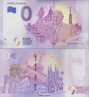 Vatikanstadt Souvenirschein Papst Franziskus Bankfrisch 2018 0 Euro Papst Franziskus - Vatican