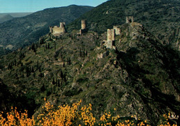 Ruines Du Château De LASTOURS  Qui Commandaient Le Cabardés, Caboret, Tour Régine, Quertineux Fleur   (Recto-verso) 11 - Other & Unclassified