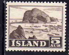 ISLANDA ICELAND ISLANDE 1950 1954 VESTMANNAEYJAR HARBOR 5a MNH - Unused Stamps