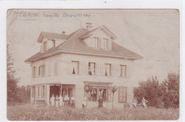 Cpa ( Carte Photo )-sui-  Meggen- Famille Zimmerman - Boucherie 1903 - Meggen