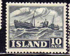 ISLANDA ICELAND ISLANDE 1950 1954 TRAWLER 10a  MH - Nuevos