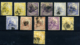 España Nº 143/5, 147/9 Usados. Año 1874 - Used Stamps