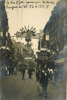 Caen * Carte Photo * La Rue St Jean Pavoisée Pour La Rentrée Triomphale Du 36ème Régiment D'infanterie 13 Sept 1919 - Caen