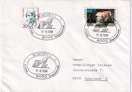 Germany 1988 Cover; Football Fussball Calcio Soccer: UEFA EURO 88; Olympic Stadion München; West Germany - Spain - 1966 – Engeland