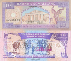 Somaliland Pick-Nr: 2a Bankfrisch 1994 10 Shillings - Somalië