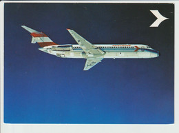 Vintage Pc Austrian Airlines Douglas Dc-9 Aircraft - 1919-1938: Entre Guerres