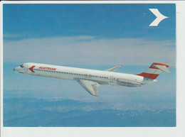 Vintage Pc Austrian Airlines Douglas Dc-9 Aircraft - 1919-1938: Entre Guerres