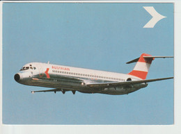 Vintage Pc Austrian Airlines Douglas Dc-9 Aircraft - 1919-1938: Entre Guerres