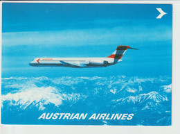 Vintage Rppc Austrian Airlines Douglas Dc-9 Aircraft - 1919-1938: Entre Guerres