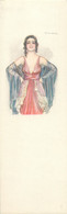 Art Deco Signed Sergio BOMPARD 4.5 X 14 Cm Postcard Glamour Lady - Bompard, S.