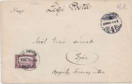 29713# POSTE AERIENNE LEGI POSTA 12 KORONA LETTRE Obl BUDAPEST 8 NOVEMBRE 1920 Pour GYÖR HONGRIE MAGYAR - Cartas & Documentos