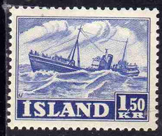 ISLANDA ICELAND ISLANDE 1950 1954 TRAWLER 1.50k MNH - Neufs
