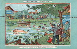 CPA Chocolat Lombart - La Fete Au Village - La Course Au Cochon - Carte Publicité - - Werbepostkarten