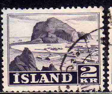 ISLANDA ICELAND ISLANDE 1950 1954 VESTMANNAEYJAR HARBOR 2k USED USATO OBLITERE' - Usati