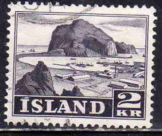 ISLANDA ICELAND ISLANDE 1950 1954 VESTMANNAEYJAR HARBOR 2k USED USATO OBLITERE' - Gebruikt