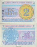 Kasachstan Pick-Nr: 2c Bankfrisch 1993 2 Tyin - Kazakistan
