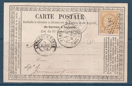 ⭐ France - Carte Postale Précurseur Privée - étoile - 5 Avril 1873 ⭐ - 1849-1876: Période Classique