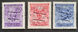 Böhmen Und Mähren 1943, Mi 114-16 Gestempelt - Usati
